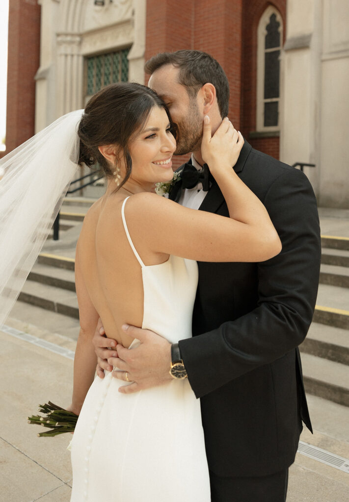 Bride and grooms portraits from a Grand Rapids wedding in Michigan