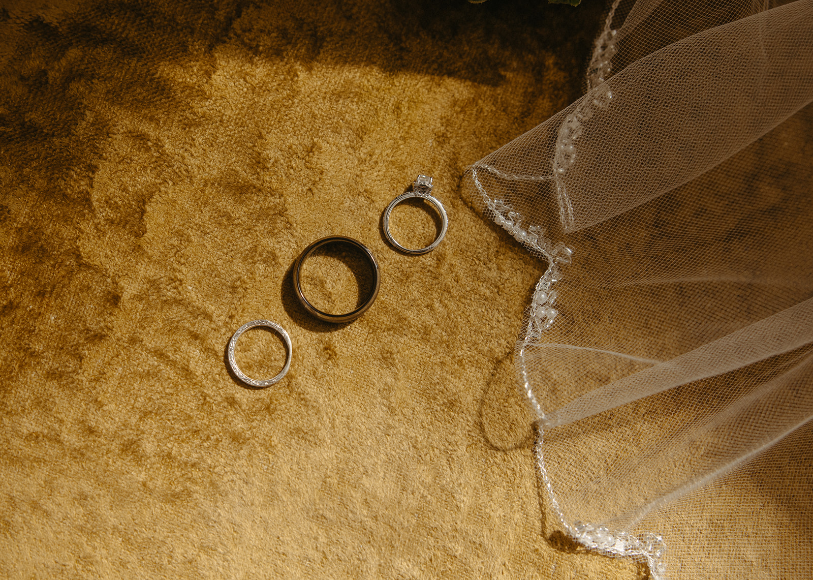 Wedding rings and a band