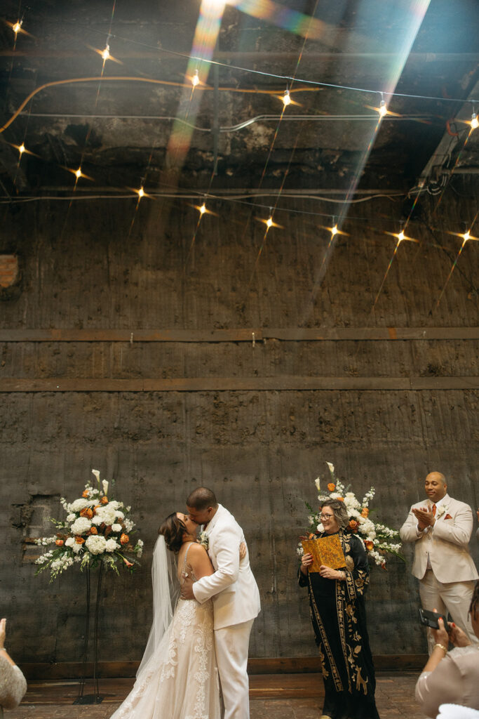 An indoor Jam Handy wedding ceremony in Detroit, Michigan