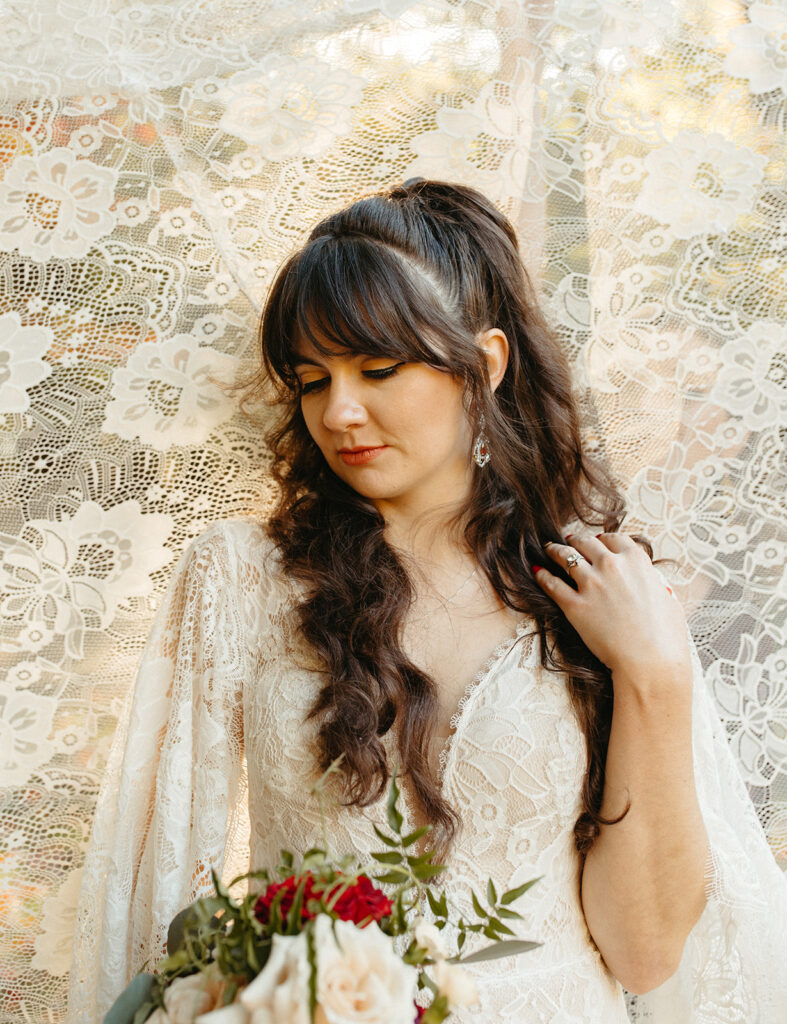 Outdoor bridal portraits