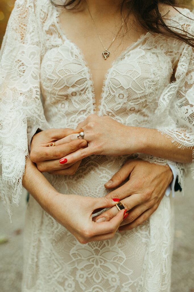 Bride and grooms portraits