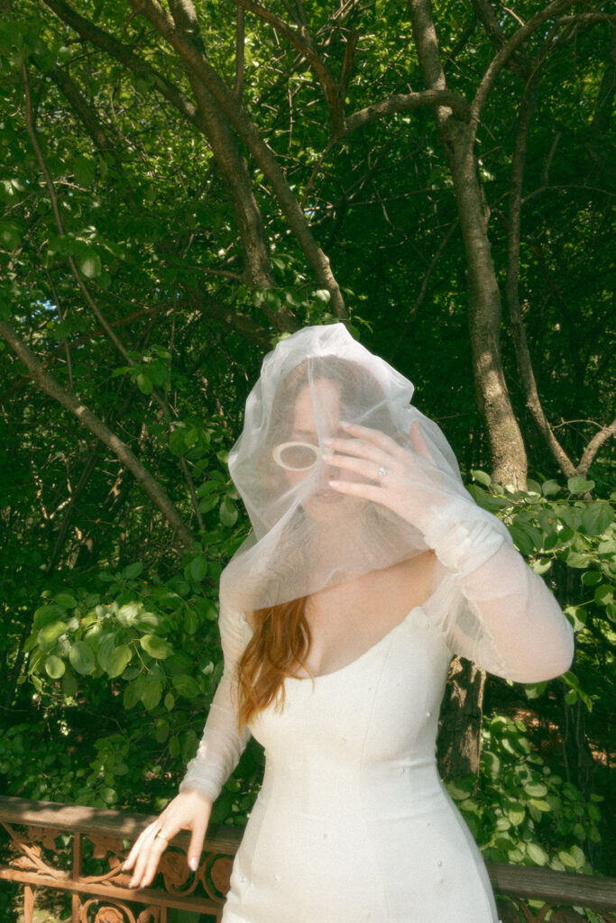 Outdoor bridal portraits from a Stony Creek Metropark wedding in Detroit, Michigan