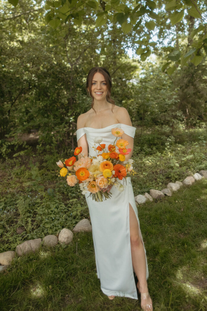 Outdoor bridal portraits