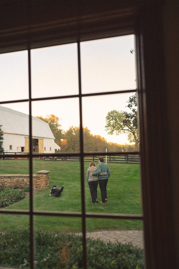 At-home Detroit engagement photos