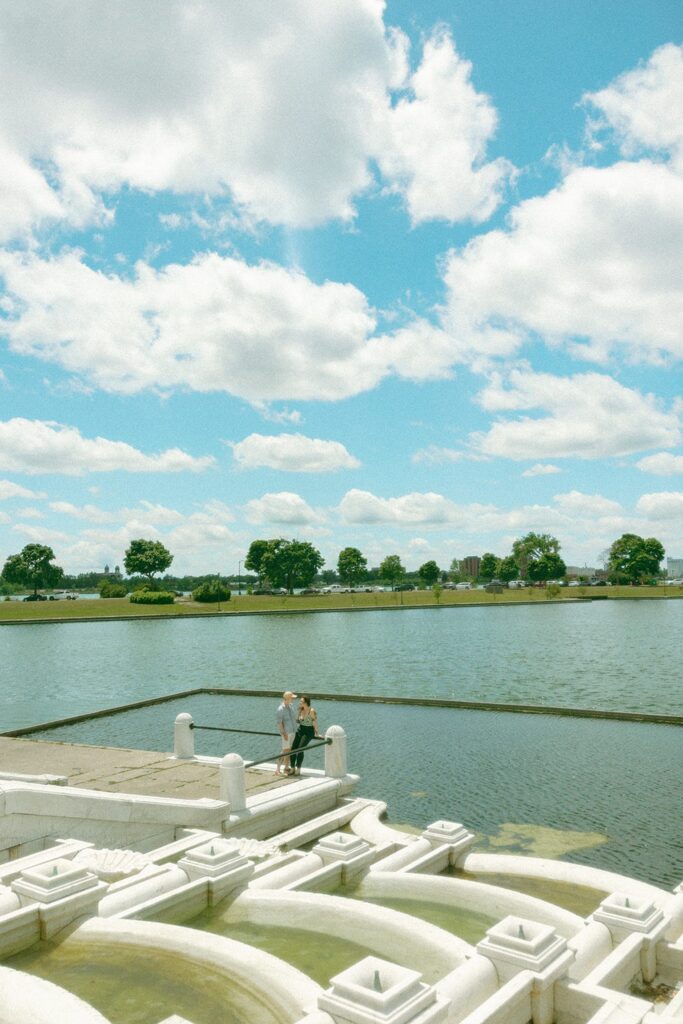 Couples Belle Isle engagement photos