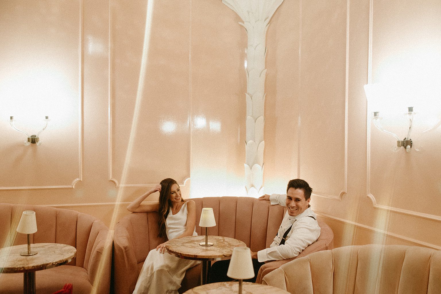 Detroit engagement photos at The Siren Hotel