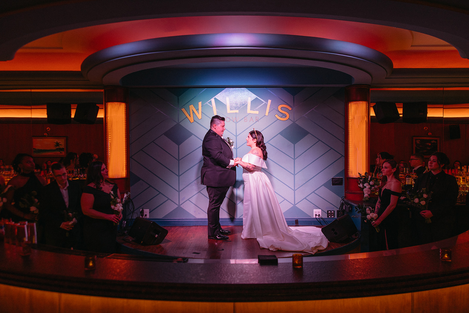 Willis Show Bar wedding ceremony - The Best Detroit Area Wedding Venues