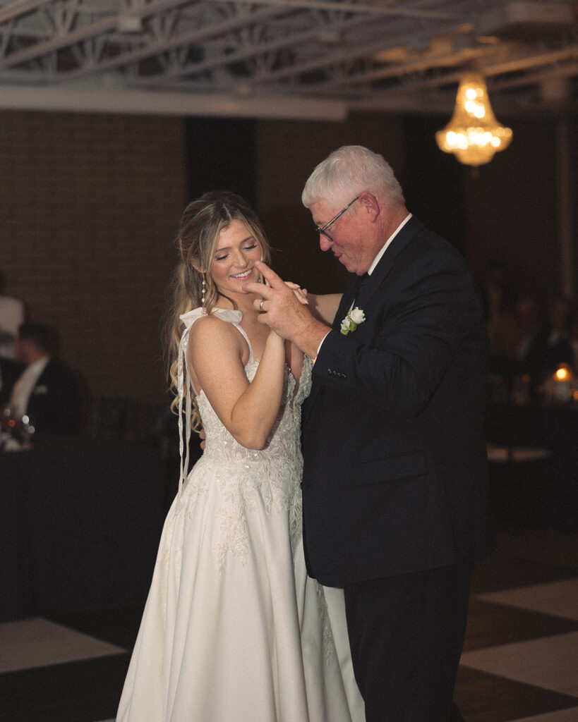 Bride dancing with her father