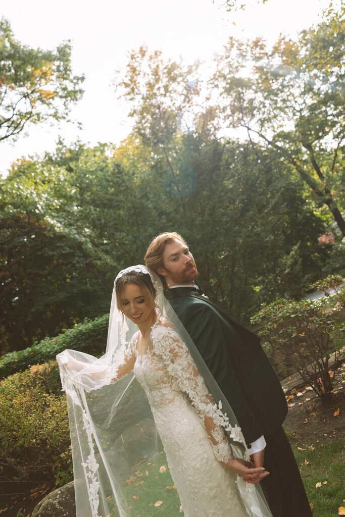 Golden Hour Pine Knob Mansion wedding portraits