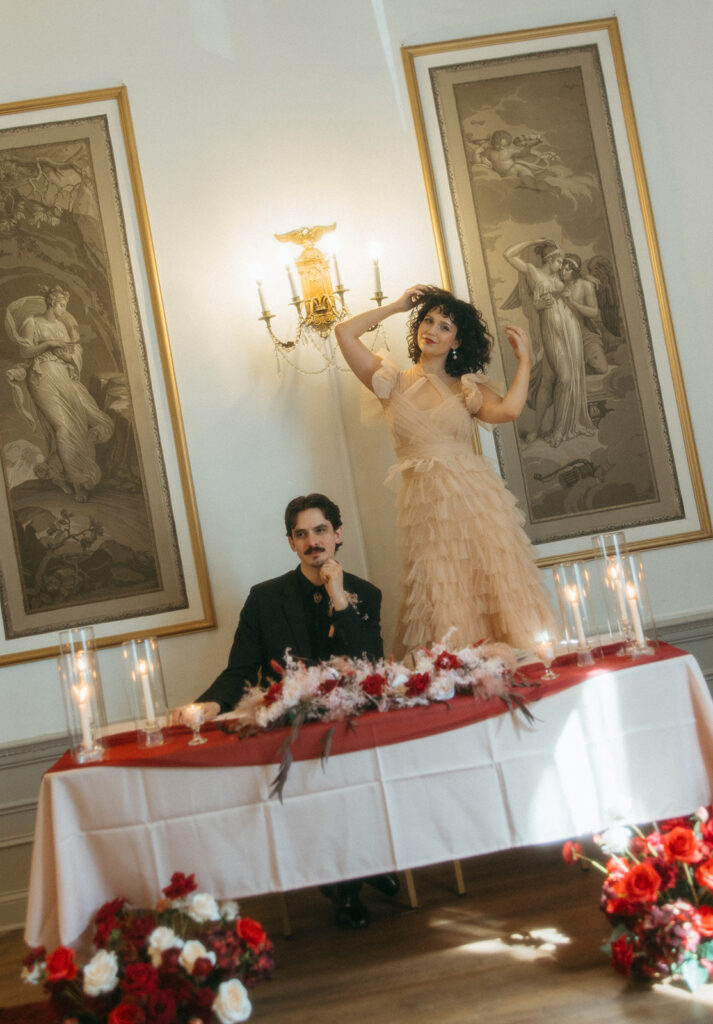 Editorial Michigan elopement photography from an intimate reception