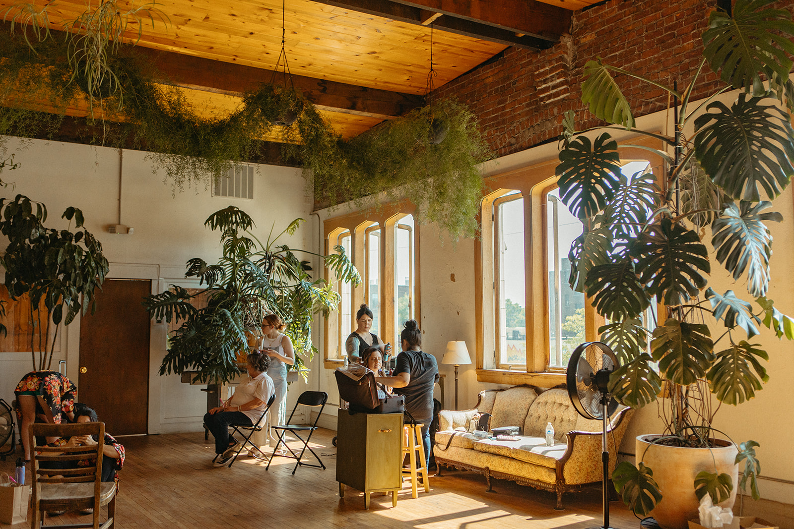 Bride getting ready at Jam Handy in Detroit - Unique Wedding Venues in Michigan