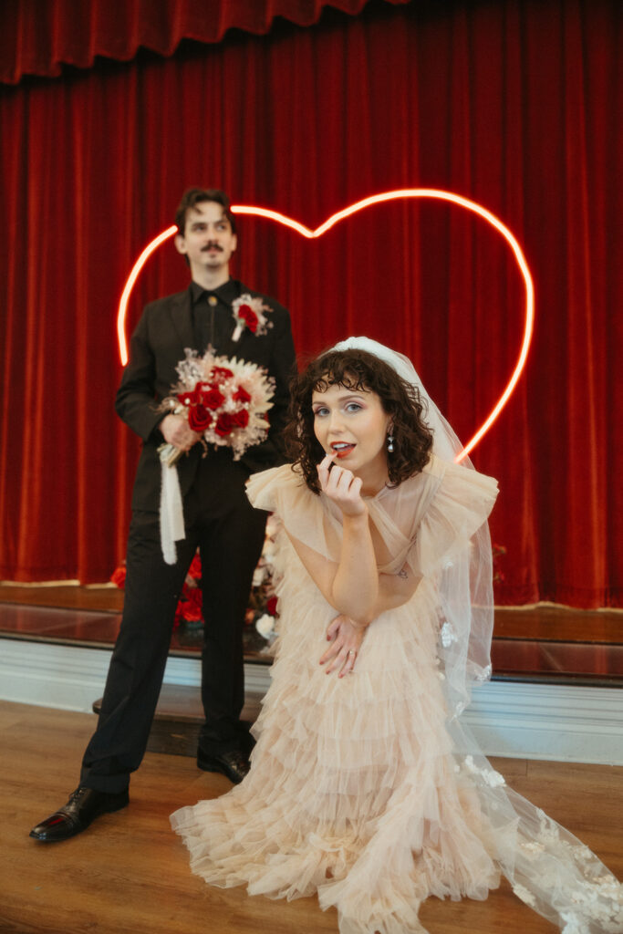 Unique and artsy Michigan elopement photos.